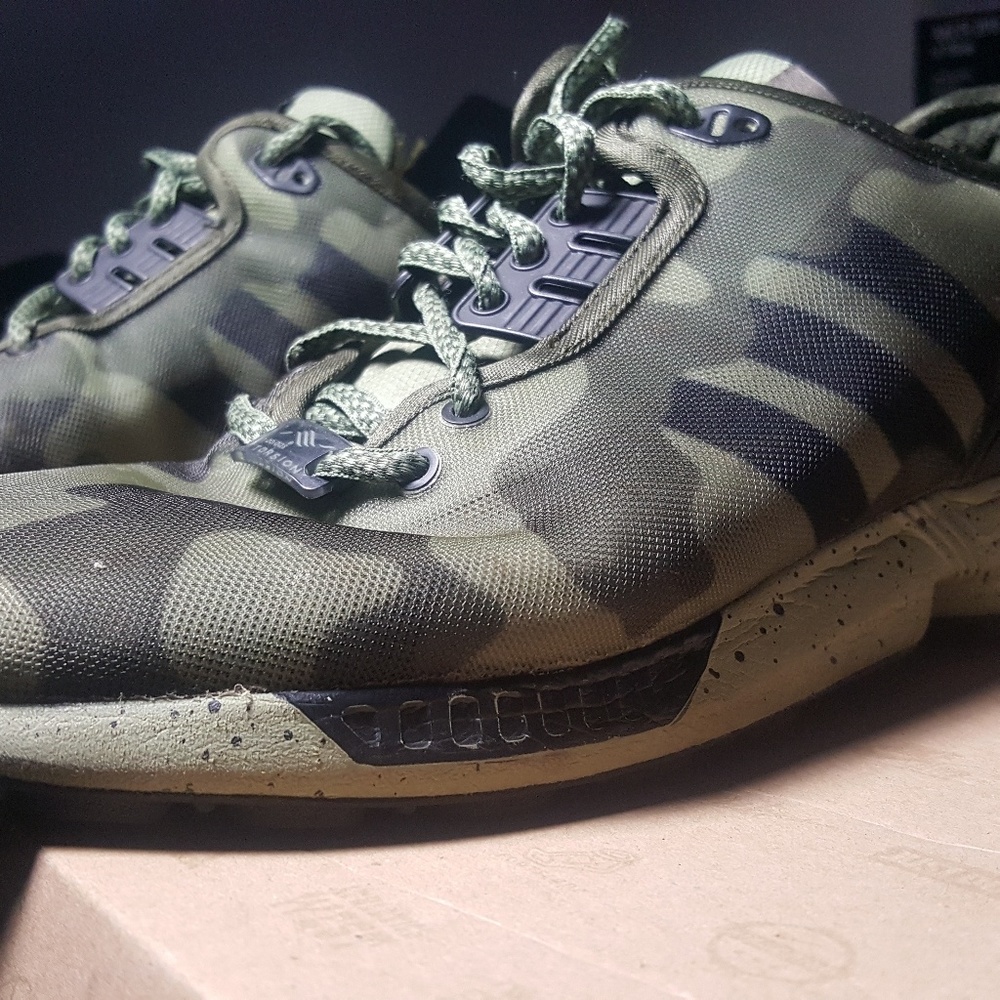 Forest Green ZX Flux Camo Adidas